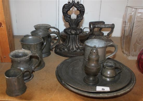 Collection of pewter